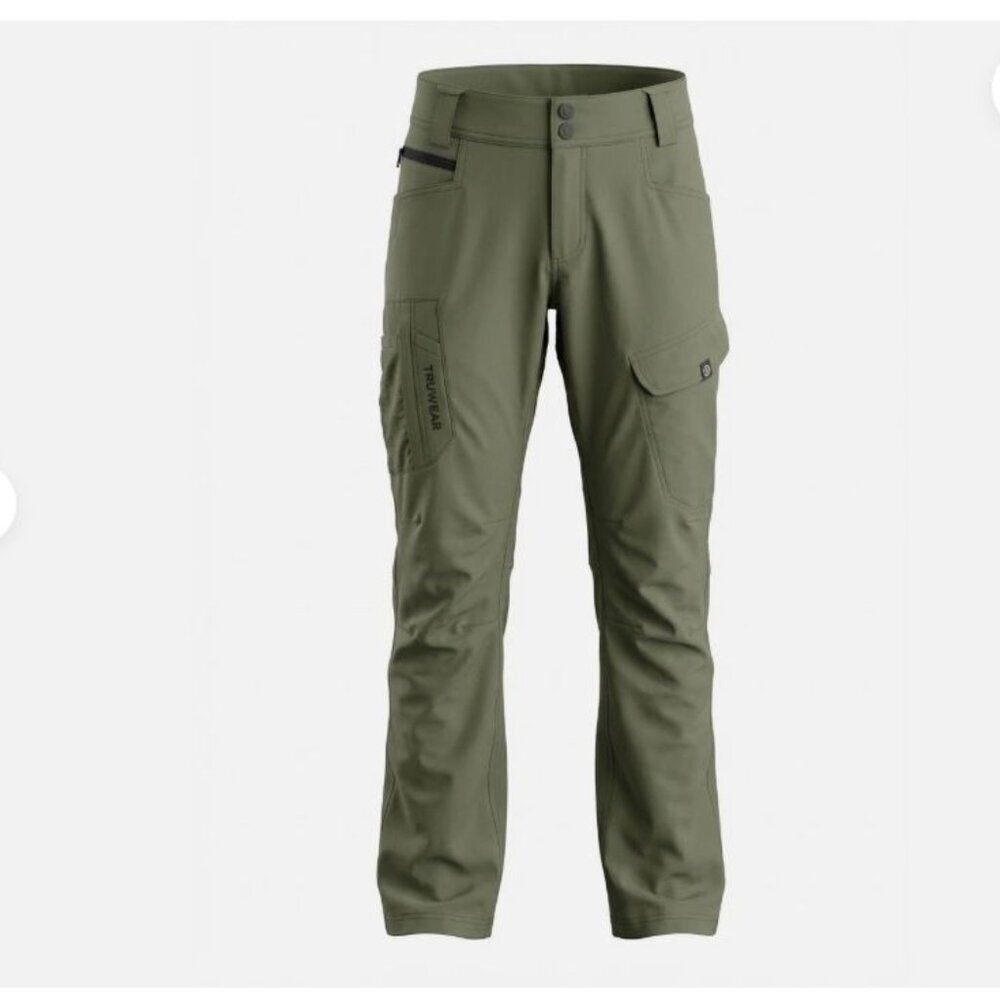 TRUEWERK TI WERKPANT Work Pants Olive Green Size 10 Short